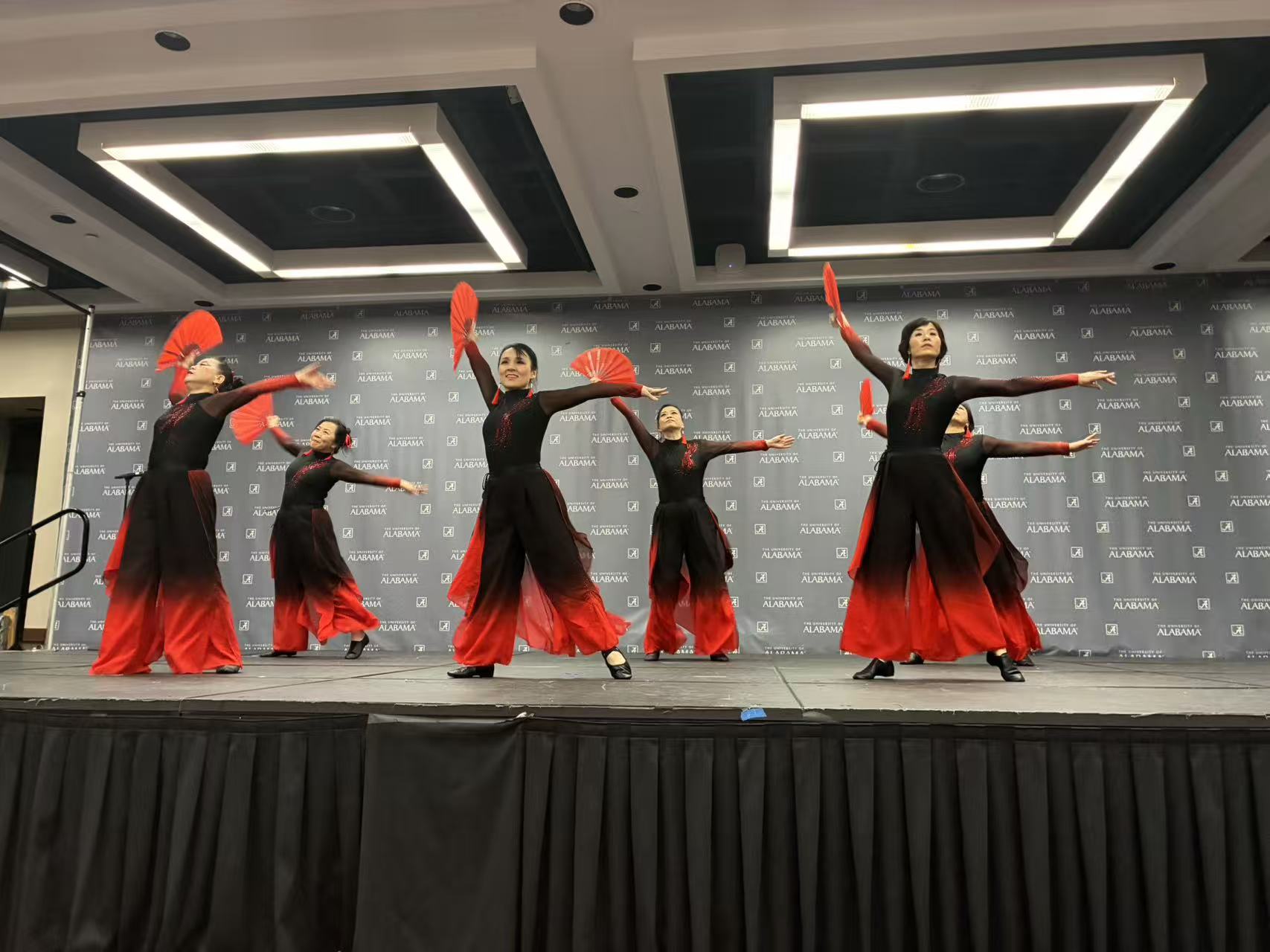 Red Apple dancers in costume