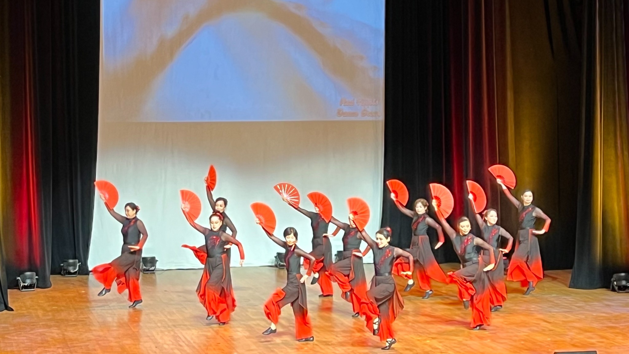Red Apple Dance Group performance on stage